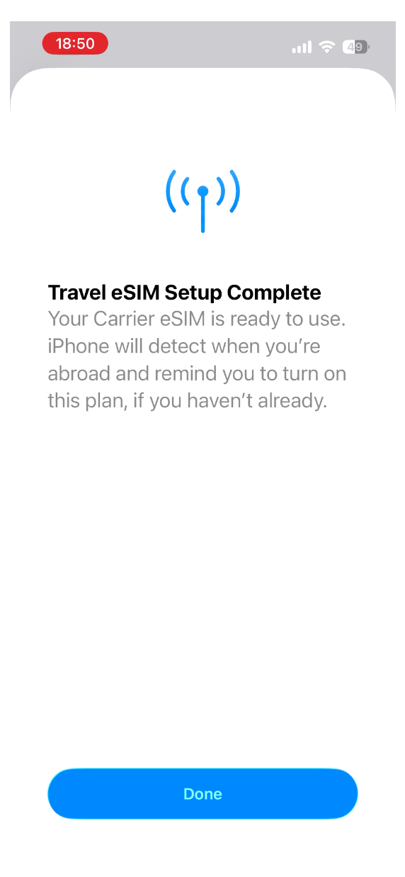 Configuration terminée