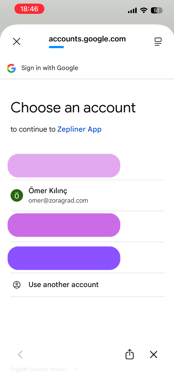 Choisir votre compte Google
